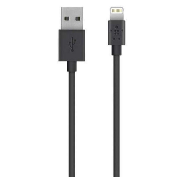 Фото - Кабель Belkin Mixit USB-A - Lightning 1м 12Вт 2.4A (BLK-MXT-BK)